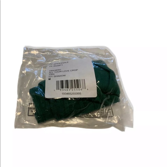 Intimately Free People Womens M Green Crop Top - Picture 7 of 8